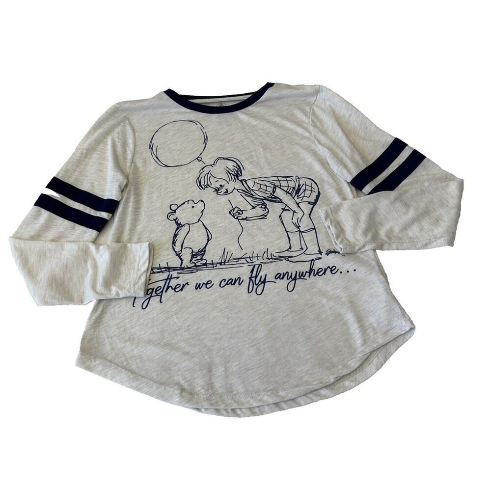 Disney Winnie the Pooh Christopher Robin "We can fly anywhere" Women T-Shirt Med